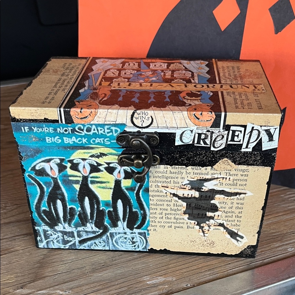 Creepy Halloween Decorative Box
